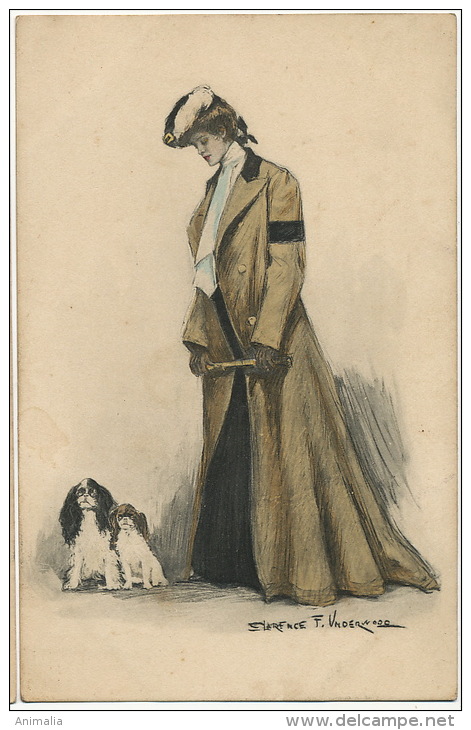 Clarence Underwood Femme  MM Munk 303  Chien Cocker - Underwood, Clarence F.