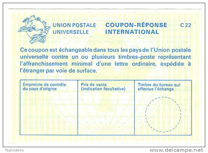 VEND COUPON - REPONSE INTERNATIONAL , C22 , NEUF - Coupons-réponse