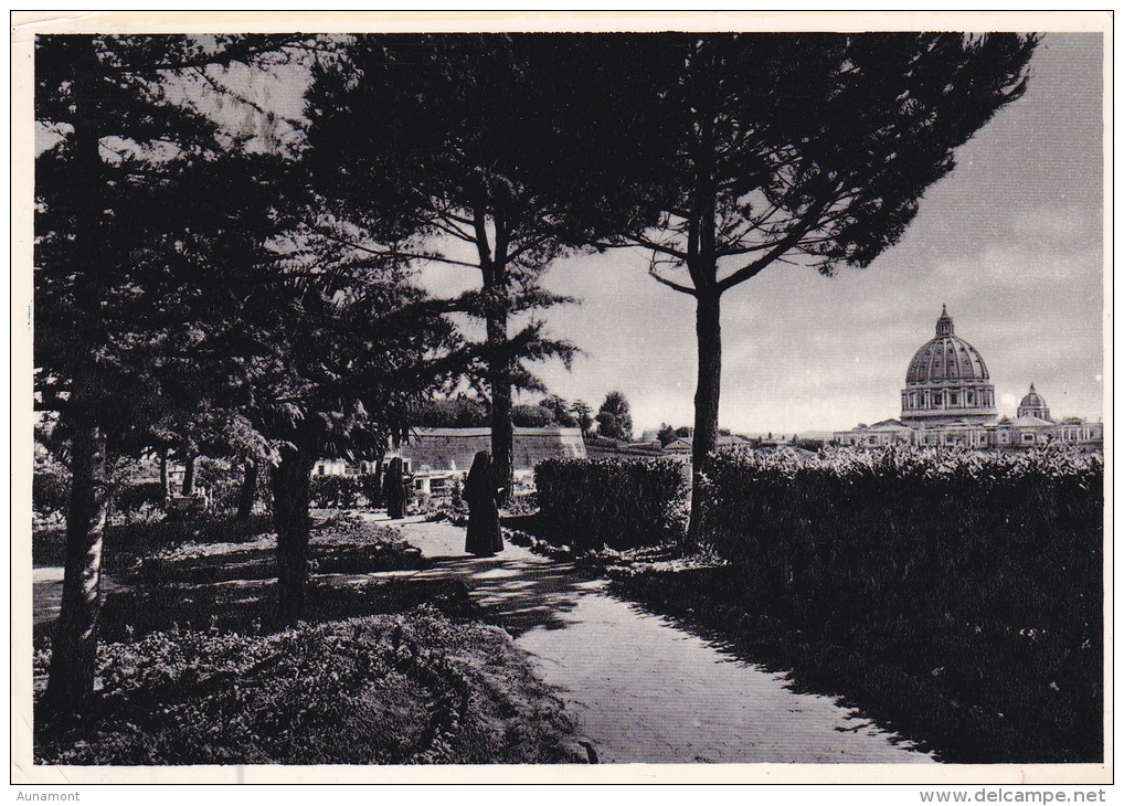 Italia--Roma--1957--Instituto Emilia De Vialar--La Cupola Di S.Pietro Vista Dal Giardino--Francia - Escuelas