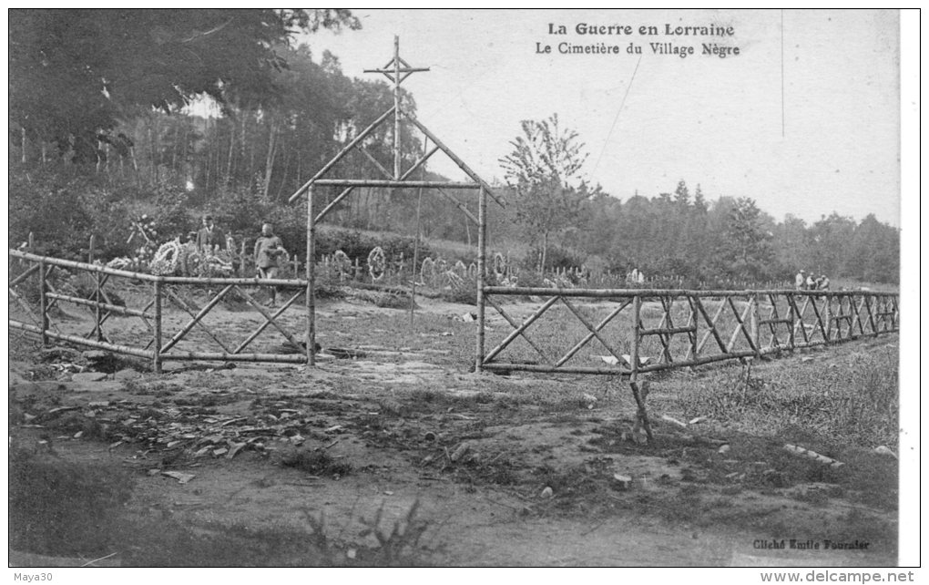 La Guerre En Lorraine,Le Cimetière Du Village Nègre - Autres & Non Classés