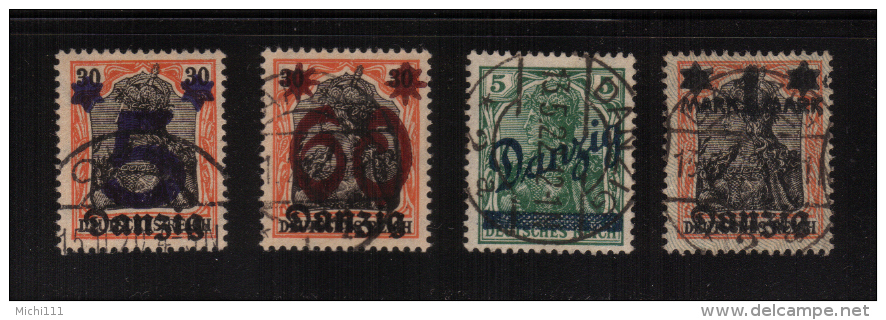 Danzig Lot Ex Mi.Nr.16-26 Gestempelt - Other & Unclassified