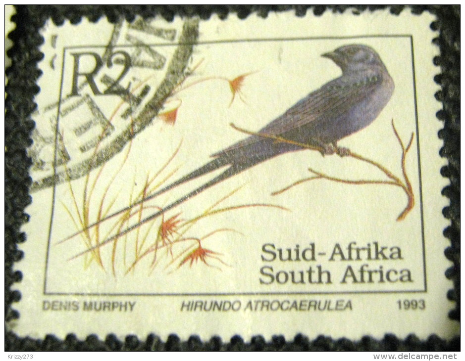 South Africa 1993 Bird Hirundo Atrocaerulea 2R - Used - Usados