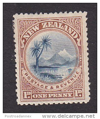 1cNew Zealand, Scott #71c, Mint Hinged, Lake Taupo, Issued 1898 - Unused Stamps