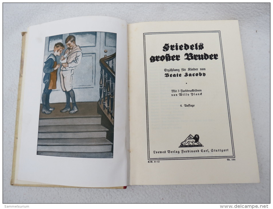 Beate Jacoby "Friedels Großer Bruder" Erzählungen Für Kinder, Um 1930 - Other & Unclassified