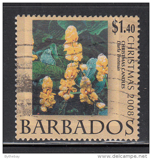 Barbados Used Scott #1146 $1.40 Christmas Candles By Darla Trotman - Christmas - Barbados (1966-...)