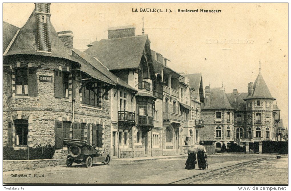 CPA 44 LA BAULE BOULEVARD HENNECART 1912 - La Baule-Escoublac