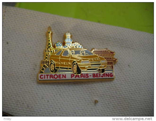 Pin´s  CITROEN Paris-Beijing. Pin's Arthus Bertrand - Citroën