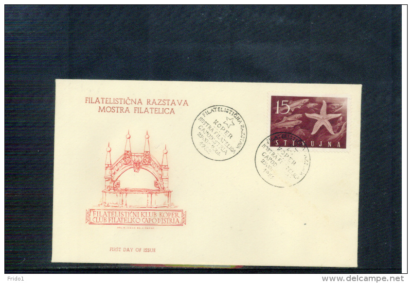 Trieste Zone B 1952 Michel 83 Philatelic Exibition FDC - Poststempel