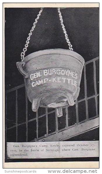 Vermont Bennington Gen Burgoynes Camp Kettle Captured October 1777 In The Battle Of Saratoga 1928 - Bennington