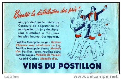 Buvard- Vins Du Postillon - V