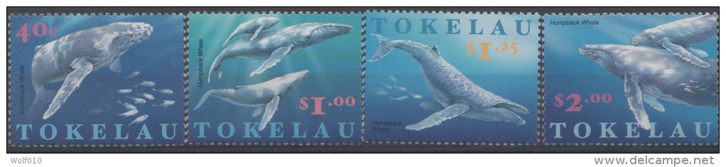 Tokelau. Whales. 1997. MNH Set. SCV = 6.75 - Whales
