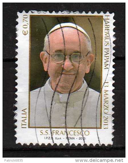 Italia ° -X- Anno 2013 - Unif. 3444.  Papa Francesco. - 2011-20: Gebraucht