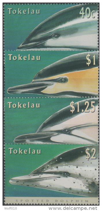 Tokelau. Dolphins. 1996. MNH Set. SCV = 10.15 - Dolphins