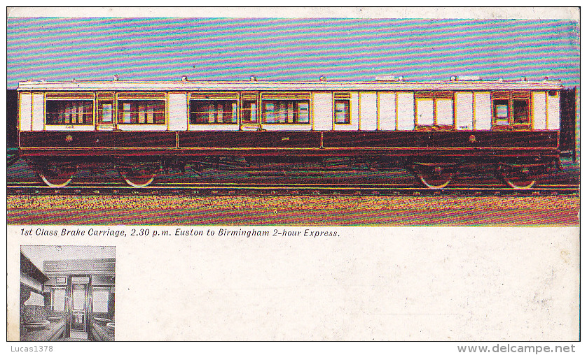 1 ST CLASS BRAKE CARRIAGE / EUSTON TO BIRMINGHAM - Equipment