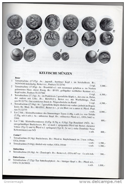 Catalogue Vente Aux Enchères Monnaies Médailles - Münz Auktion H.D. Rauch Wien Autriche 1994 - Livres & Logiciels