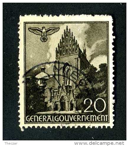 3352e  Gen.Government  Michel #44  Used~  ( Cat.€.20 )  Offers Welcome! - Generalregierung