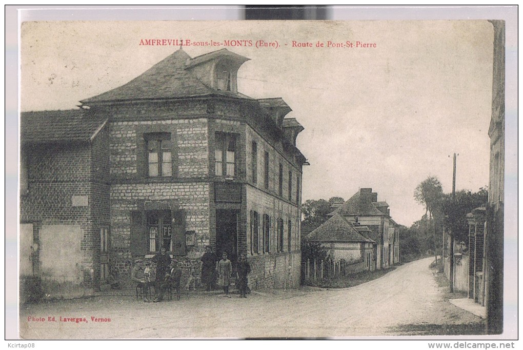 AMFREVILLE - SOUS - LES - MONTS . Route De Pont - Saint - Pierre . - Andere & Zonder Classificatie