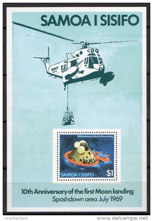 Samoa 1979 Moon Landing Anniversary MS MNH - Samoa (Staat)