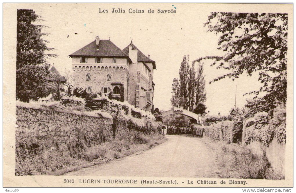 LUGRIN-TOURRONDE - Le Château De Blonay - 1944 - - Lugrin