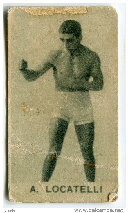 FIGURINA PUGILE A. LOCATELLI BOXING BOXE PUGILATO SPORT - Autres & Non Classés