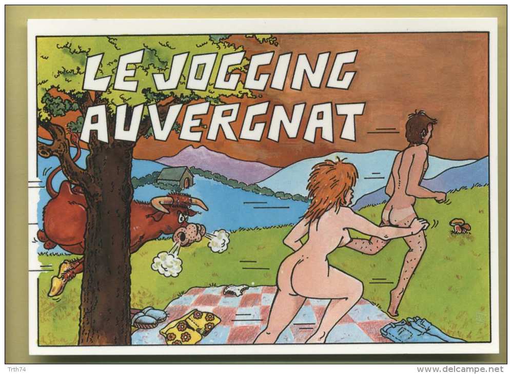 Le Jogging Auvergnat ( Nus, Taureau, Champignons ) - Humour