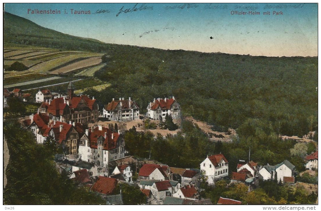 Falkenstein I. Taunus (Saxe) - Offizier Helm Mit Park (Casque D'Officier Et Parc) - Falkenstein (Vogtland)