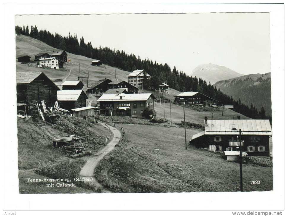 Suisse // Grison //  Tenna- Ausserberg Mit Calanda - Tenna