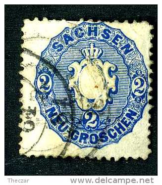 3556e  Saxony  Michel #17  Used ~  ( Cat.€8.00 )  Offers Welcome! - Saxony