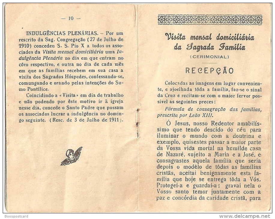 Braga - "Visita Mensal Domiciliária Da Sagrada Família" - Religiosos Da Congregação Da Filhos Da Sagrada Família(4scans) - Livres Anciens