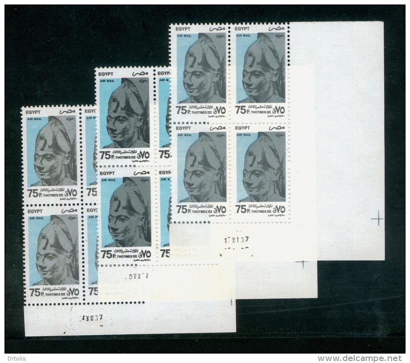 EGYPT / 1997 / AIRMAIL / 3 DIFFERENT ISSUES / THUTMOSE III ( THOTMES III )  / MNH / VF - Ungebraucht