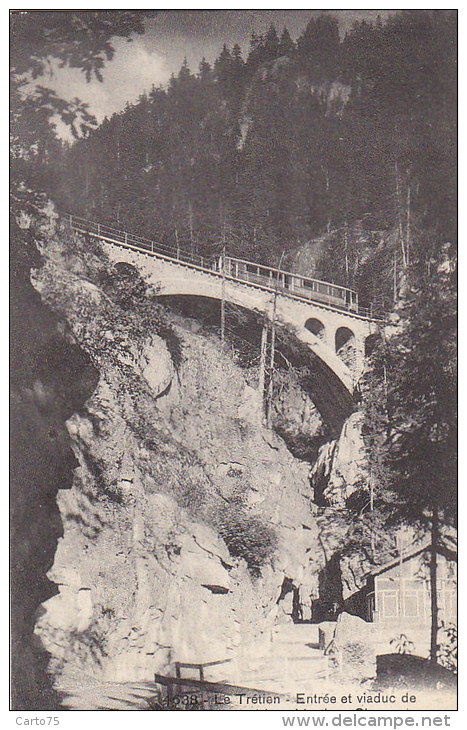 Suisse - Chemins De Fer - Le Trétien - Viaduc  Ligne Martigny CHamonix - Martigny