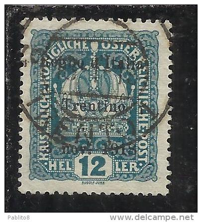 TRENTINO 1918 SOPRASTAMPATO OVERPRINTED 12 H USED - Trentin