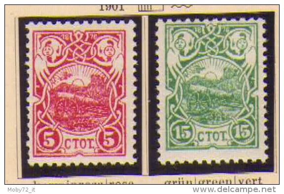 Bulgaria - 1901 - Nuovo/new - Mi N. 48/49 - Unused Stamps