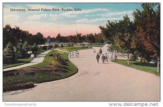 Colorado Pueblo Driveway Mineral Palace Park - Pueblo