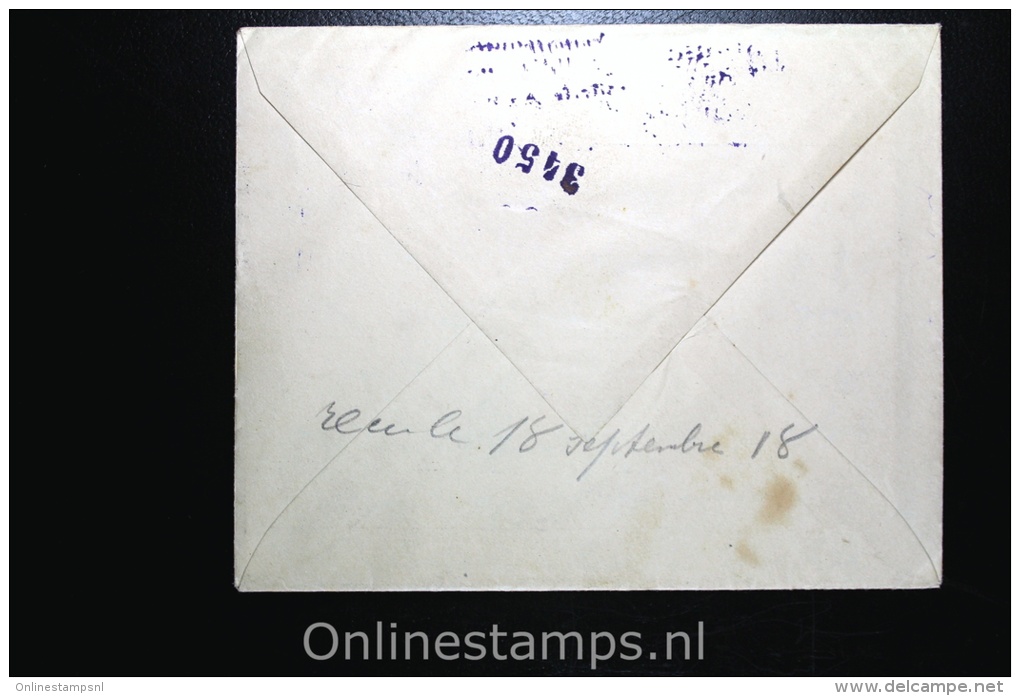 Germany 1918 Sep, Cover Complete Kriegsgefangenenlager Hamelen To Brussels Belgium - Briefe U. Dokumente