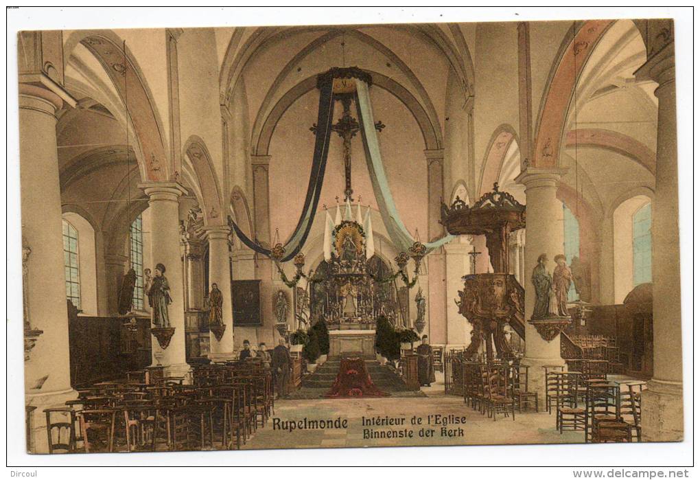 26455  - Rupelmonde  Intérieur De L'église - Kruibeke