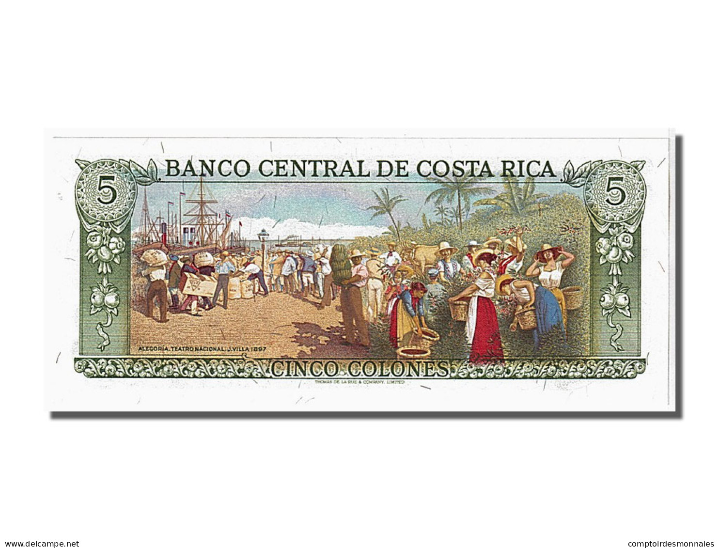 Billet, Costa Rica, 5 Colones, 1986, KM:236d, NEUF - Costa Rica