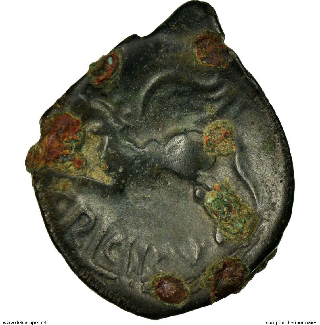 Monnaie, Suessions, Bronze, TTB, Bronze, Delestrée:554 - Celtic