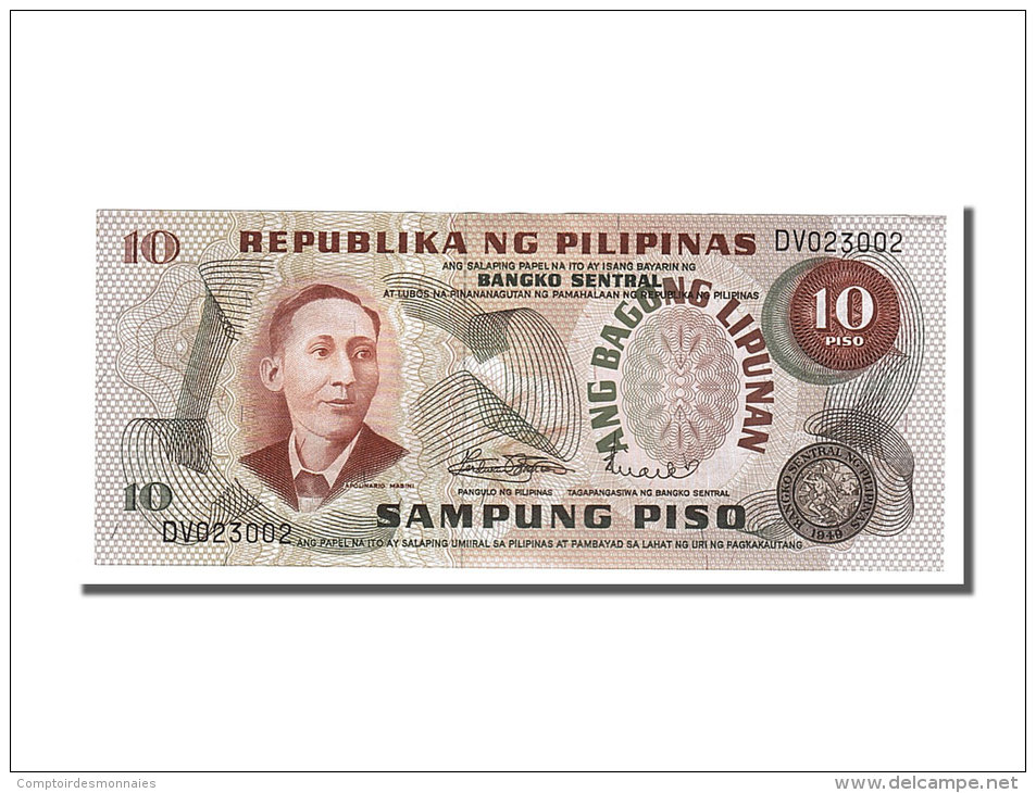 [#153925] Philippines, 10 Piso Type Mabini - Filipinas