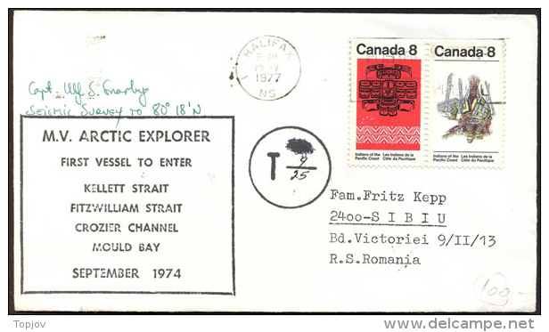 CANADA  - M. V. ARCTIC EXPLORER   - 1974 - Expéditions Arctiques