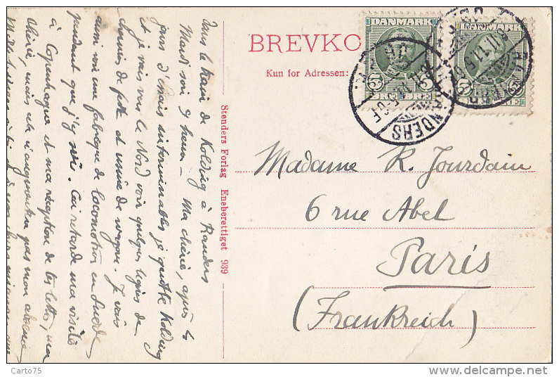 Danemark - Kolding - Kaempen Paa Koldinghus - Statue Hercule - Postmark 1911 Randers - Denmark