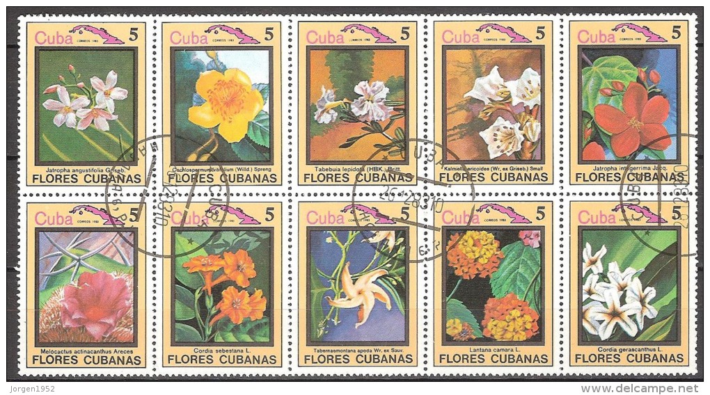 CUBA # FROM 1983  STAMPWORLD 2787-96 - Usati