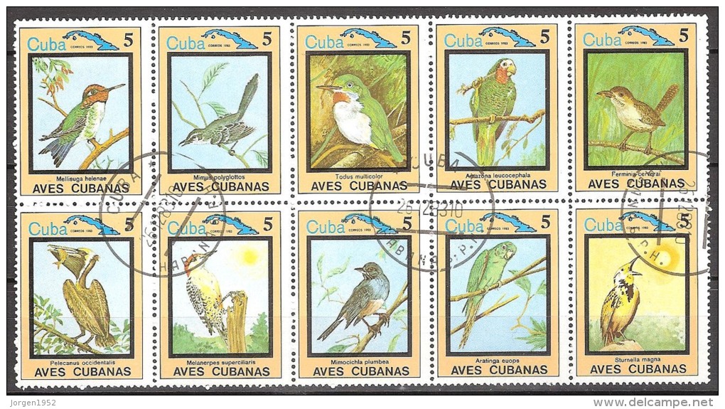 CUBA # FROM 1983  STAMPWORLD 2802-11 - Gebruikt