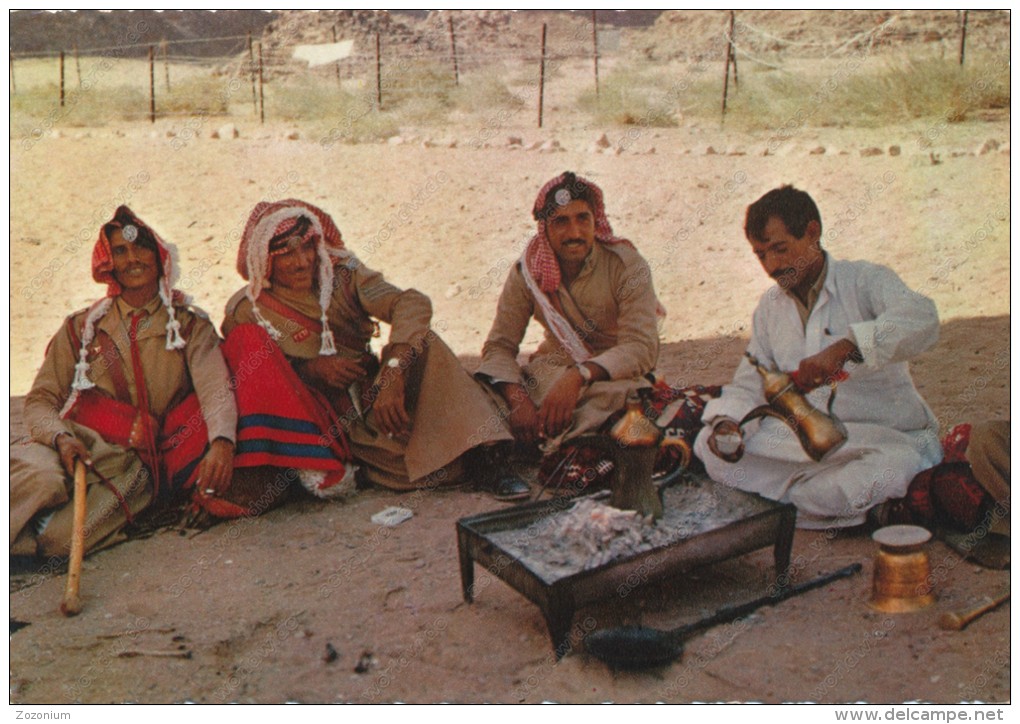 Arabian Coffee, Old Photo Postcard - Jordanie