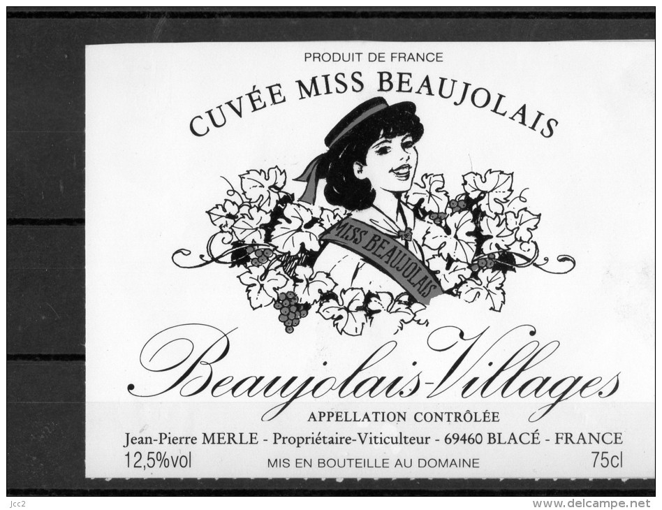 LES FEMMES ET LE VIN - (Etiquette Légèrement Collée Sur Feuille D´expo.) - Belleza Femenina En El Estilo 'Liberty'