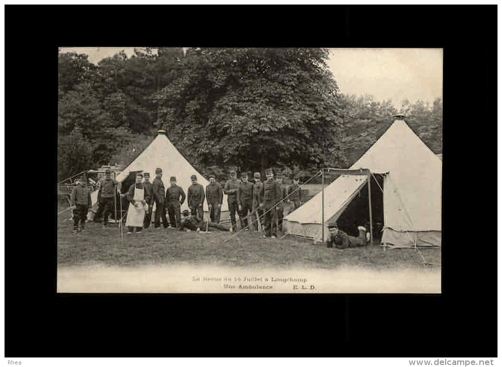 MILITARIA  - CROIX ROUGE - Ambulance - Longchamp - Croix-Rouge