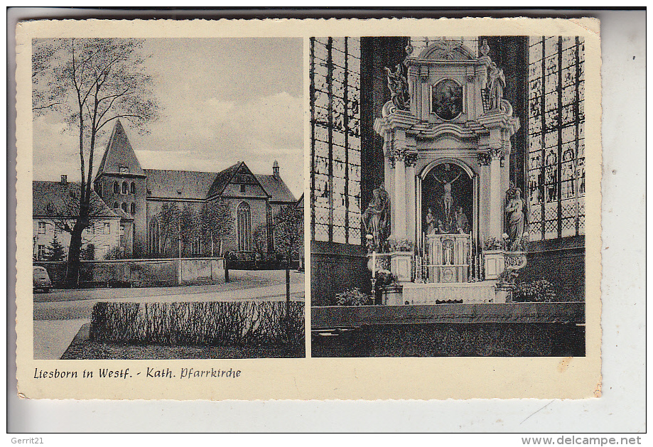 4724 WADERSLOH - LIESBORN, Kath. Pfarrkirche, 1956 - Warendorf