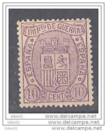 ES155SASF-L4462PC-TESSC. España,Spain,Espagne.IMPUESTOS  DE GUERRA 1875.(Ed 155) Sin Goma.MAGNIFICO - Ongebruikt