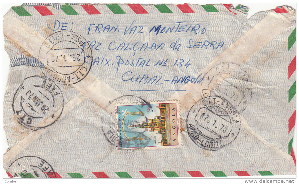 LETTRE 1970, ANGOLA  CUBAL Pour Le PORTUGAL/ 4307 - Angola