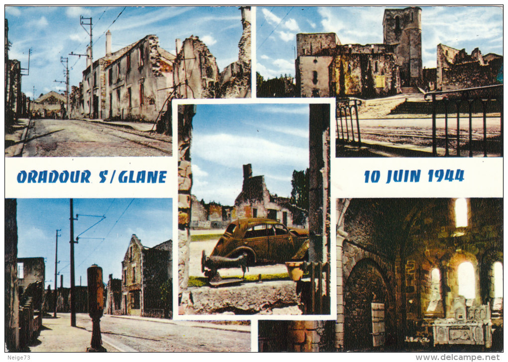 Carte Postale D'Ouradour Sur Glane - Cité Martyre - 10 Juin 1940 - Oradour Sur Glane